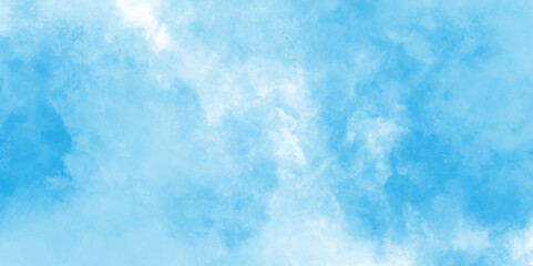 Hand painted abstract soft sky blue watercolor sky and clouds, Light blue background with watercolor, Abstract grunge tint light blue watercolor background.