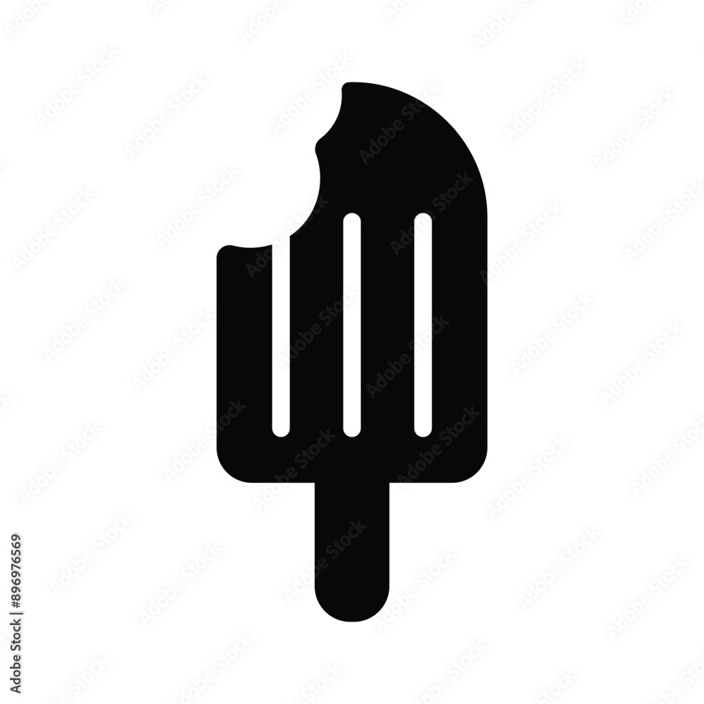 Canvas Prints A popsicle icon depicting a frozen, colorful treat on a stick. Premium vector