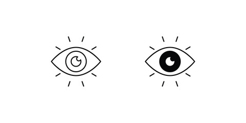 Obraz premium view set icon with white background vector stock illustration