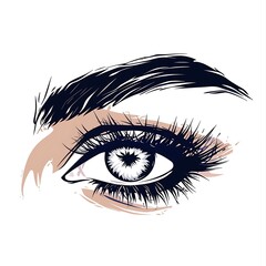 Eyelashes set on white background, girl, salon, vector illustration, mascara, illustration, beauty, eyelash, lash, vector, false, eye, isolated
