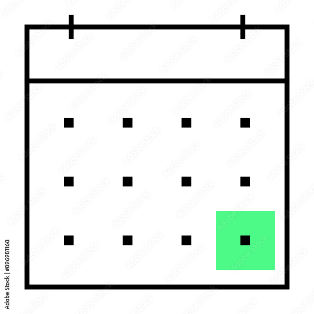 Sticker illustration of a icon billing frequency