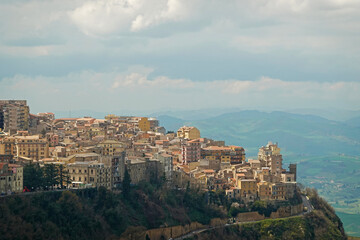 Fototapeta premium Old city of Enna, Sicily, Italy 