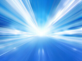 Abstract background, blue and white gradient, light sky color background, perspective composition creating an atmosphere full of modernity and technology