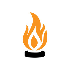 olympic torch icon Vector illustration