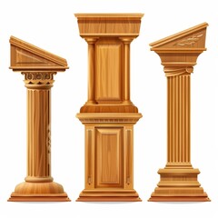 Speech stand icon, podium and microphone in conference room, speaker tribune, lecture stand