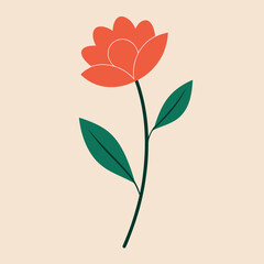 Minimalist floral sketches, Flower Vector Art Illustrations