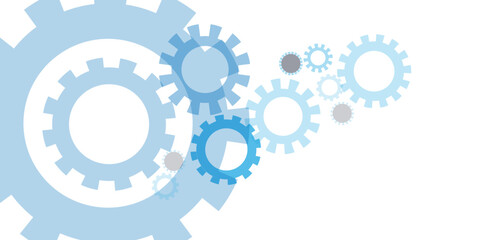 Gear wheel with electronic circuit board for mechanical engineering with dots and lines connection.