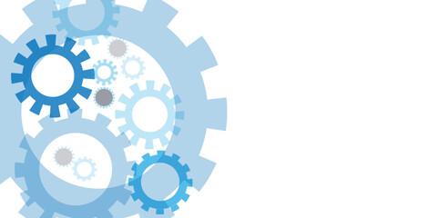 Gear wheel with electronic circuit board for mechanical engineering with dots and lines connection.