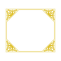 gold frame decorative ornamen...