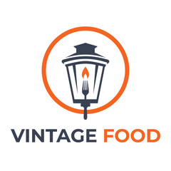 Vintage Food Festival Logo design