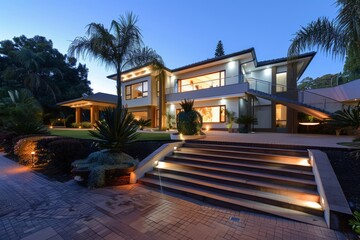 Fototapeta premium a single residence with access to gym facilities showcases a modern home setup with integrated fitness amenities, blending comfortable living with convenient exercise options.