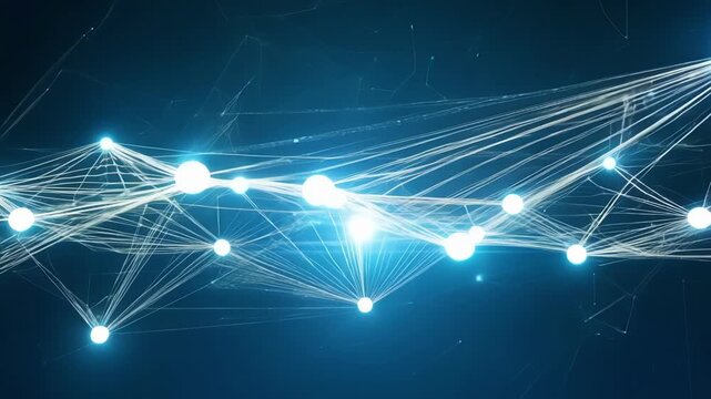 An intricate web of data clouds symbolizing the interconnected nature of cloud storage and transfer and the ease of accessibility.
