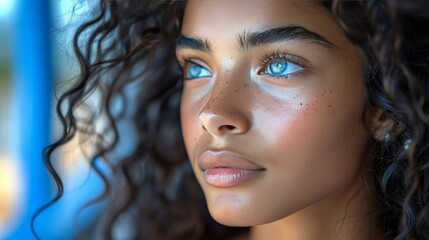 Contrasting youthful and aged skin  close up comparison of woman s skin showing wrinkles