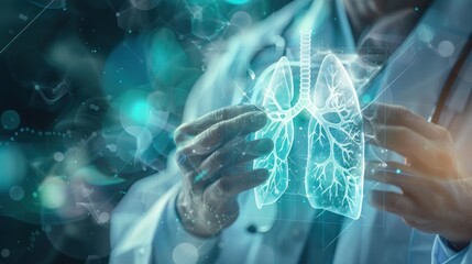 Human lungs emit large amounts of smoke, representing respiratory infections such as pneumonia and bronchitis
