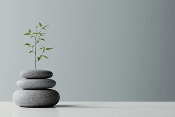 Home Relaxing Interior Zen Decor A serene living space with minimalistic furnishings