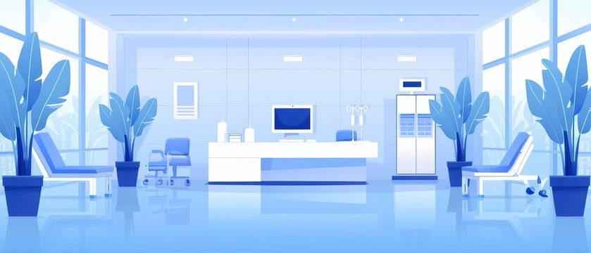 Physical Therapy Style Rehabilitation Concept A hightech rehabilitation center with advanced equipment and therapists guiding patients through exercises