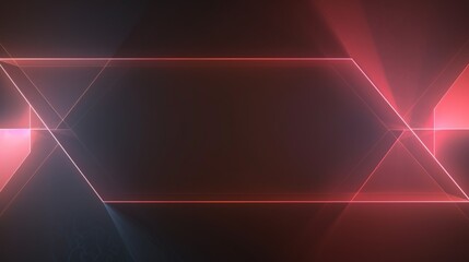 Naklejka premium Futuristic background with vibrant red laser beams and glowing neon lights, ideal for tech and science projects