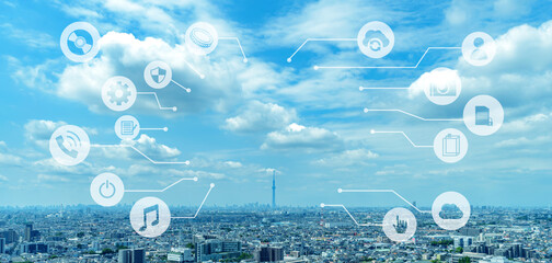 都市とネットワークのイメージ