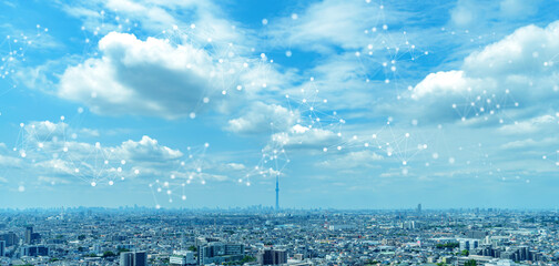 都市とネットワークのイメージ