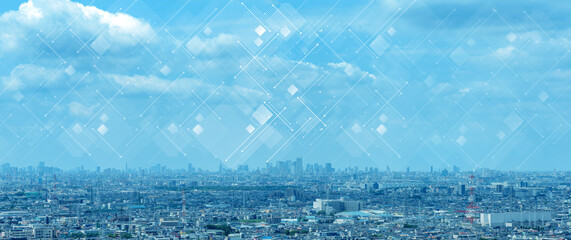 都市とネットワークのイメージ