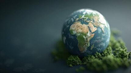 Fototapeta premium A low-resolution pixel art Earth with a retro aesthetic.