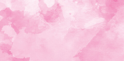 abstract Bright colorful pink background with watercolor. colorful watercolor background. light and soft pink Watercolor background texture, polished and empty smooth Watercolor background texture.