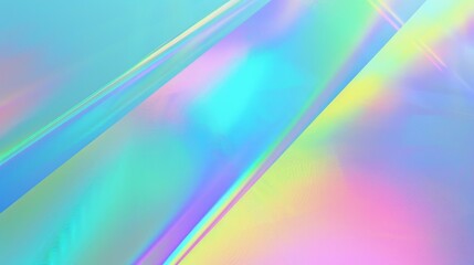 Obraz premium prismatic iridescent gradient surface