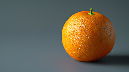 Fresh oranges on simple background