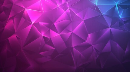 Obraz premium Digital futuristic design with low poly shapes and vibrant colors forming an abstract background