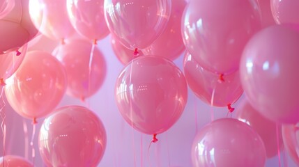 The pink balloons group