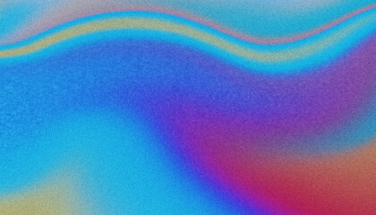 Grainy noisy poster background, dark blue orange pink colors wave backdrop for social media, banner, poster, cover, header, brochure design 