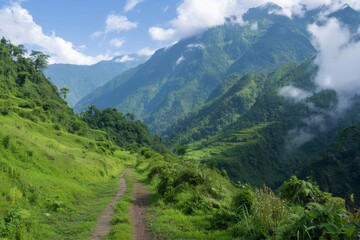 Fototapeta premium Set off on trekking journeys that are rich with stories and create lasting memories.