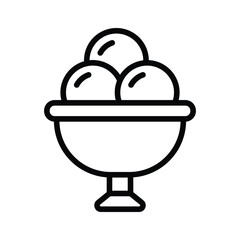 A cup of ice cream icon design, ready for premium use