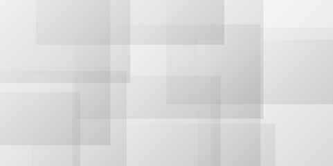 Modern Abstract white background design with layers of textured white transparent material in triangle and squares shapes. White color technology concept geometric line vector background.