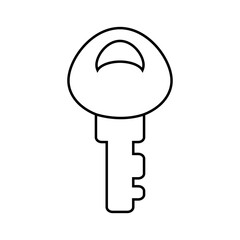 Key icon vector. Lock iluustartion sign. Closed symbol or logo.