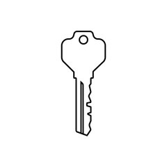 Key icon vector. Lock iluustartion sign. Closed symbol or logo.