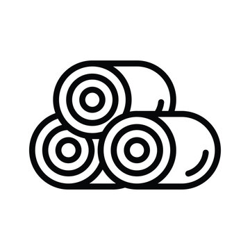 recommend clip art: Agricultural harvest bale, hay bale icon premium design