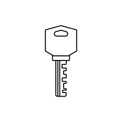 Key icon vector. Lock iluustartion sign. Closed symbol or logo.