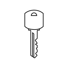 Key icon vector. Lock iluustartion sign. Closed symbol or logo.