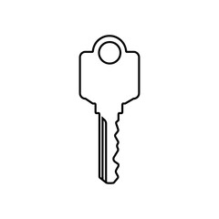 Key icon vector. Lock iluustartion sign. Closed symbol or logo.