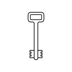 Key icon vector. Lock iluustartion sign. Closed symbol or logo.