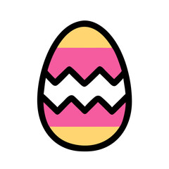 easter egg with ribbon vector