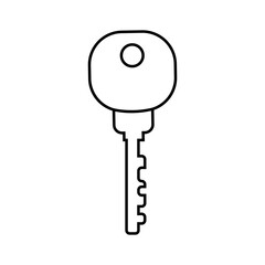 Key icon vector. Lock iluustartion sign. Closed symbol or logo.