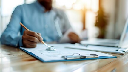 Financial advisor explaining health insurance benefits in a meeting, insurance consultation, expert and personalized coverage advice