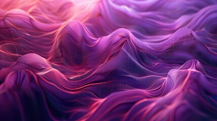 Obraz premium Abstract ultraviolet waves glowing in vibrant hues, perfect for a stunning banner or 3D texture backdrop.