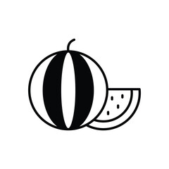 Watermelon vector icon