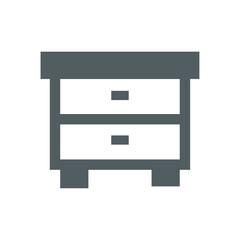 chest of drawers furniture icon