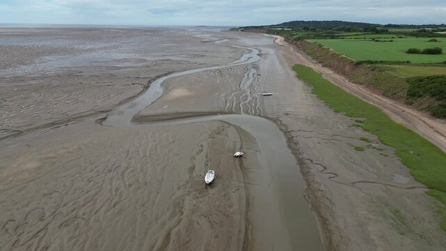 Flying alone along the coastline of Heswall