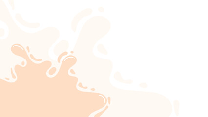 brown pastel wave fluid hand drawn abstract background vector design