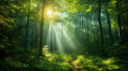 Forest and sunlight